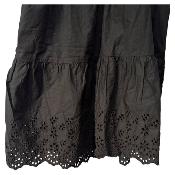 NWT Gap Flutter Sleeve Eyelet Mini Dress black size XL - Picture 6 of 7